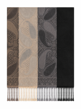 Jaquard Schal - 7 Print/7 Farben