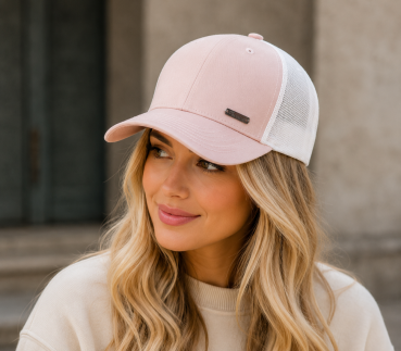 Basecap - gebogener Schirm mit Netz