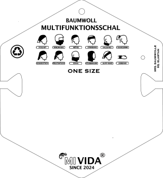 Acryl Plastik - Design Halter - Multifunktionstuch -
