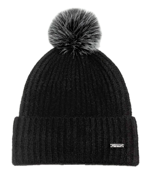 Strickmütze mit Zopfmuster mit Krempe - Style 3 -