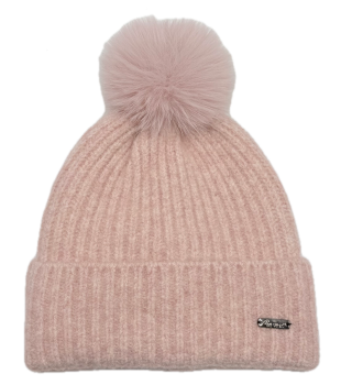 Strickmütze mit Zopfmuster mit Krempe - Style 2 -