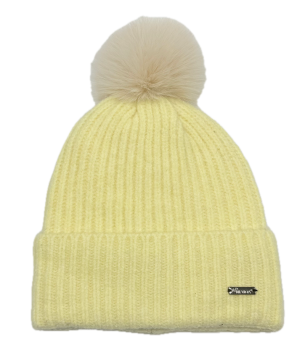 Strickmütze mit Zopfmuster mit Krempe - Style 2 -