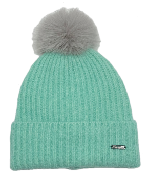 Strickmütze mit Zopfmuster mit Krempe - Style 2 -