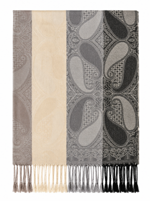 Jaquard Schal - 7 Print/7 Farben