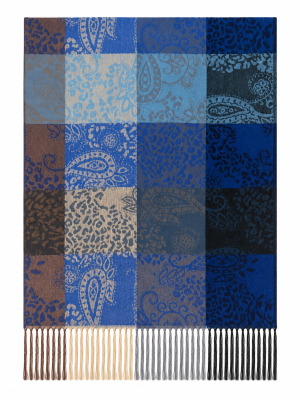 Jaquard Schal - 7 Print/7 Farben