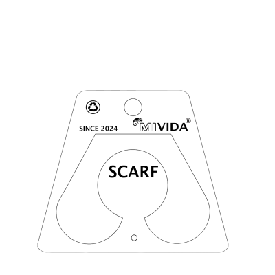 Acryl Plastik - Design Halter - Schal/Loop -