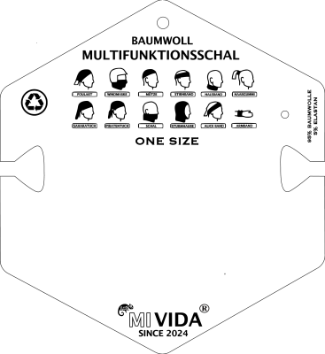 Acryl Plastik - Design Halter - Multifunktionstuch -