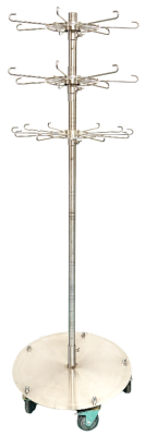 Edelstahlständer Typ 17 - Umschlagmütze/Strickschal  -