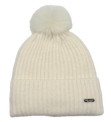 Strickmütze mit Zopfmuster mit Krempe - Style 2 -