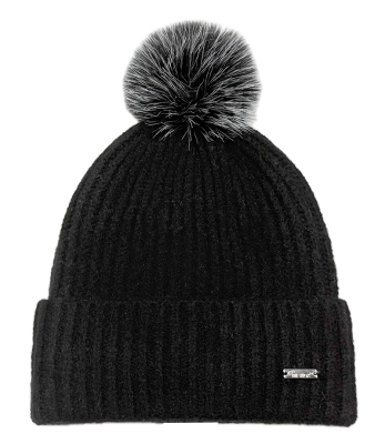 Strickmütze mit Zopfmuster mit Krempe - Style 3 -