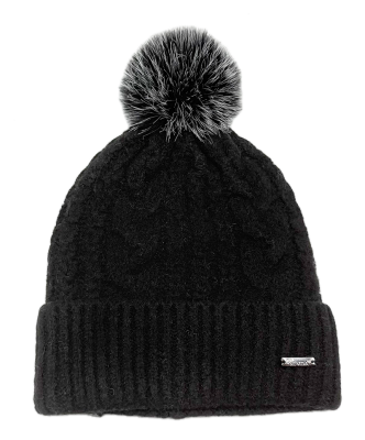 Strickmütze mit Kunstfellbommel - Style 1-3 - Mixbox -