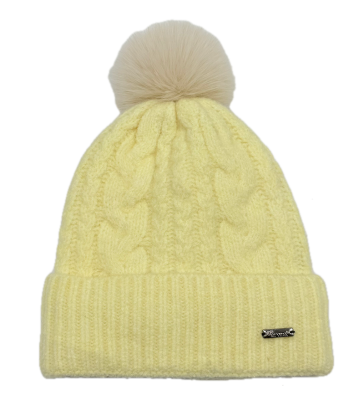 Strickmütze mit Kunstfellbommel - Style 1-3 - Mixbox -