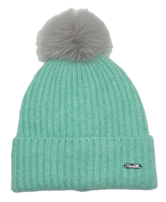 Strickmütze mit Zopfmuster mit Krempe - Style 2 -