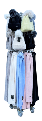 Strickmütze mit Kunstfellbommel - Style 1-3 - Mixbox -