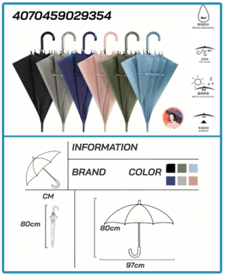 M3 Stockschirm - Black