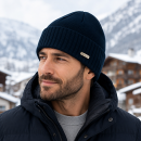 Herren - Strickmütze mit Krempe - Style 2